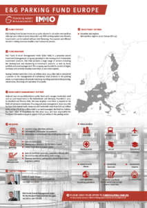 Acquisition profile - EG Parking Fund Europe