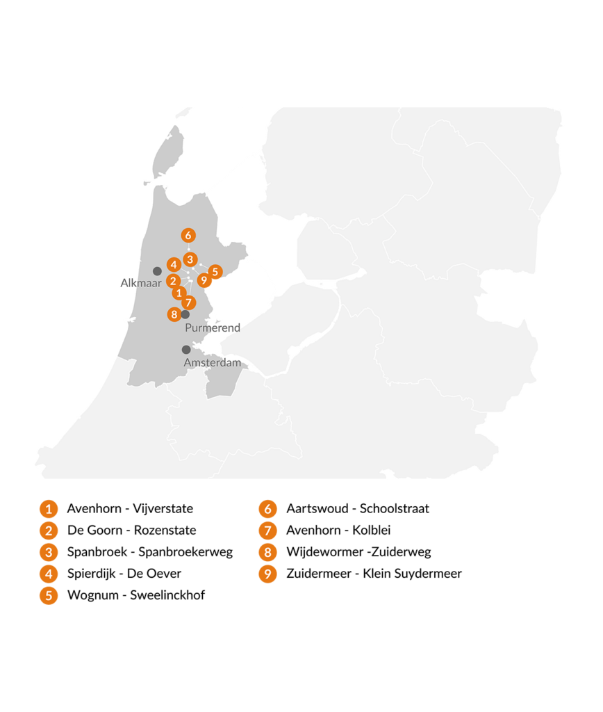 Zorgwoningfonds 3 locaties