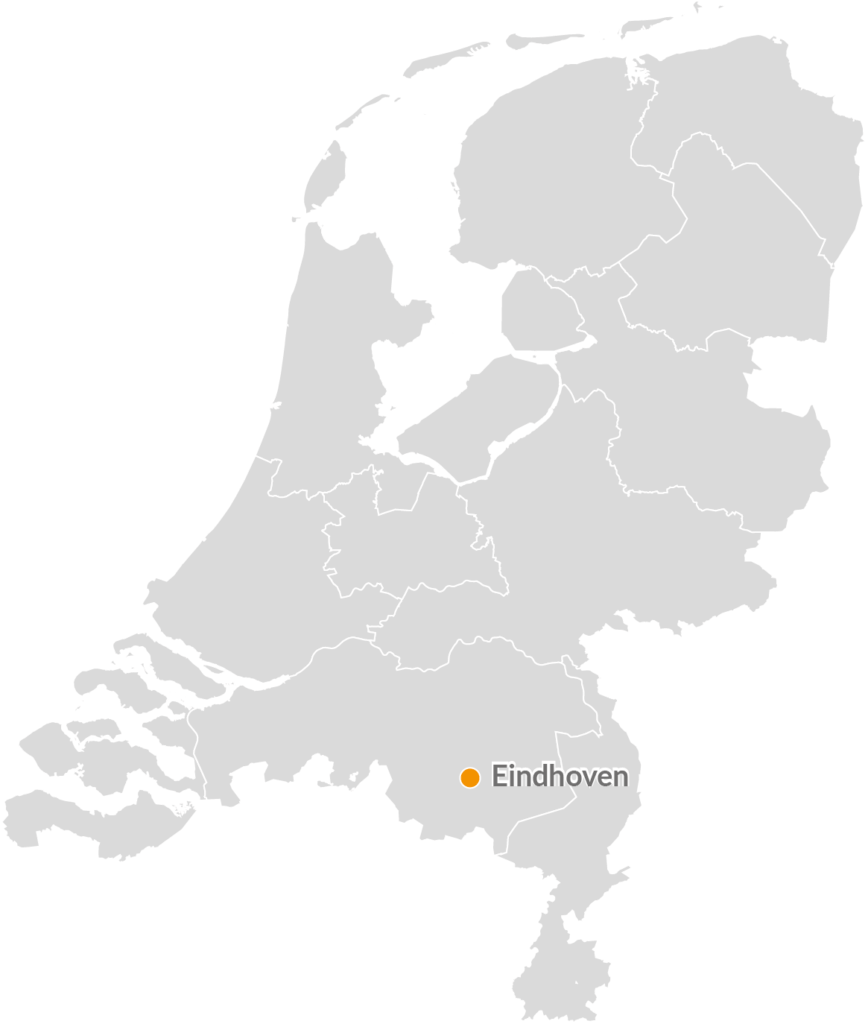 Locatie huurwoningfonds 4 Eindhoven kaart van Nederland